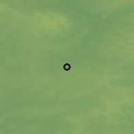 Shaded relief of the 49 km around Broughton Astley, drawn from the GMTED2010 grid
