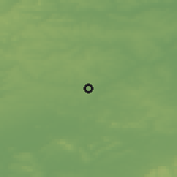 Shaded relief of the 49 km around Buckingham, drawn from the GMTED2010 grid