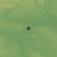 Shaded relief of the 48 km around Burton-upon-Trent, drawn from the GMTED2010 grid