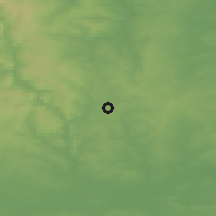 Shaded relief of the 48 km around Alfreton, drawn from the GMTED2010 grid