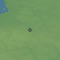 Shaded relief of the 49 km around Bury Saint Edmunds, drawn from the GMTED2010 grid