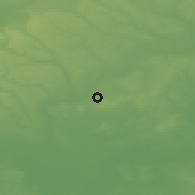 Shaded relief of the 49 km around Bushey, drawn from the GMTED2010 grid