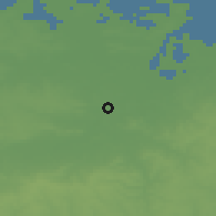 Shaded relief of the 49 km around Cambridge, drawn from the GMTED2010 grid