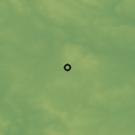 Shaded relief of the 48 km around Cannock, drawn from the GMTED2010 grid