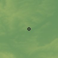 Shaded relief of the 48 km around Carlton, drawn from the GMTED2010 grid