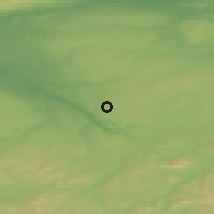 Shaded relief of the 47 km around Carluke, drawn from the GMTED2010 grid