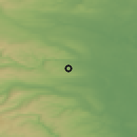 Shaded relief of the 48 km around Catterick Garrison, drawn from the GMTED2010 grid