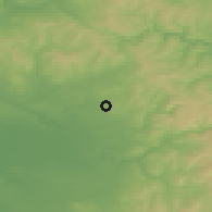 Shaded relief of the 48 km around Chadderton, drawn from the GMTED2010 grid
