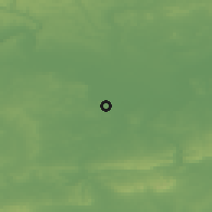 Shaded relief of the 49 km around Chertsey, drawn from the GMTED2010 grid