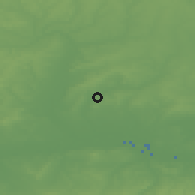 Shaded relief of the 49 km around Chigwell, drawn from the GMTED2010 grid
