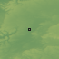 Shaded relief of the 49 km around Chippenham, drawn from the GMTED2010 grid
