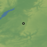 Shaded relief of the 49 km around Chipping Sodbury, drawn from the GMTED2010 grid