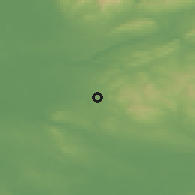Shaded relief of the 48 km around Chorley, drawn from the GMTED2010 grid