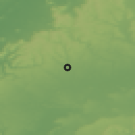 Shaded relief of the 49 km around Cirencester, drawn from the GMTED2010 grid