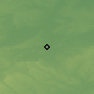 Shaded relief of the 49 km around Clifton, drawn from the GMTED2010 grid