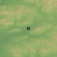 Shaded relief of the 48 km around Clitheroe, drawn from the GMTED2010 grid