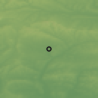 Shaded relief of the 49 km around Andover, drawn from the GMTED2010 grid