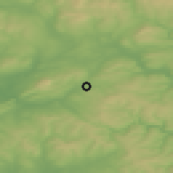 Shaded relief of the 48 km around Colne, drawn from the GMTED2010 grid