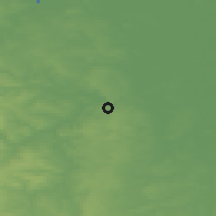 Shaded relief of the 48 km around Conisbrough, drawn from the GMTED2010 grid