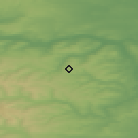 Shaded relief of the 48 km around Consett, drawn from the GMTED2010 grid