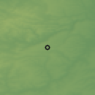 Shaded relief of the 49 km around Corby, drawn from the GMTED2010 grid