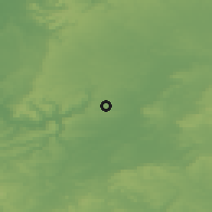 Shaded relief of the 49 km around Corsham, drawn from the GMTED2010 grid