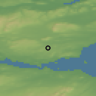 Shaded relief of the 47 km around Cowdenbeath, drawn from the GMTED2010 grid