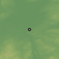 Shaded relief of the 48 km around Craigavon, drawn from the GMTED2010 grid