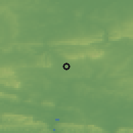 Shaded relief of the 49 km around Cranleigh, drawn from the GMTED2010 grid