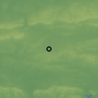 Shaded relief of the 49 km around Crawley, drawn from the GMTED2010 grid
