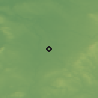 Shaded relief of the 48 km around Crewe, drawn from the GMTED2010 grid
