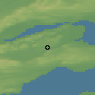 Shaded relief of the 47 km around Cupar, drawn from the GMTED2010 grid