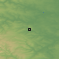 Shaded relief of the 48 km around Darton, drawn from the GMTED2010 grid
