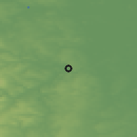 Shaded relief of the 48 km around Dearne, drawn from the GMTED2010 grid