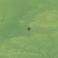 Shaded relief of the 49 km around Devizes, drawn from the GMTED2010 grid