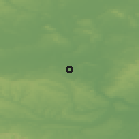 Shaded relief of the 49 km around Didcot, drawn from the GMTED2010 grid