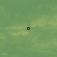 Shaded relief of the 49 km around Dorking, drawn from the GMTED2010 grid