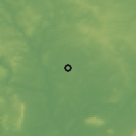 Shaded relief of the 49 km around Droitwich, drawn from the GMTED2010 grid