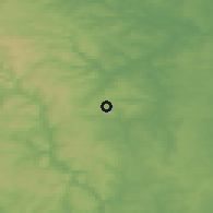 Shaded relief of the 48 km around Dronfield, drawn from the GMTED2010 grid