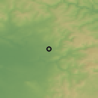 Shaded relief of the 48 km around Dukinfield, drawn from the GMTED2010 grid