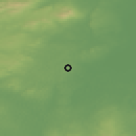 Shaded relief of the 48 km around Dungannon, drawn from the GMTED2010 grid