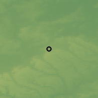 Shaded relief of the 49 km around Dunstable, drawn from the GMTED2010 grid