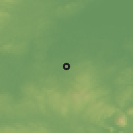 Shaded relief of the 48 km around Armagh, drawn from the GMTED2010 grid