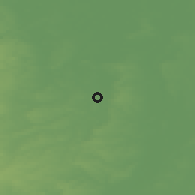 Shaded relief of the 48 km around East Retford, drawn from the GMTED2010 grid