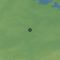 Shaded relief of the 49 km around Eaton Socon, drawn from the GMTED2010 grid