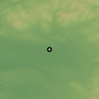 Shaded relief of the 48 km around Eccles, drawn from the GMTED2010 grid
