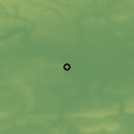 Shaded relief of the 49 km around Egham, drawn from the GMTED2010 grid