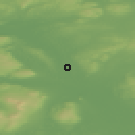 Shaded relief of the 48 km around Enniskillen, drawn from the GMTED2010 grid