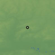 Shaded relief of the 49 km around Epping, drawn from the GMTED2010 grid