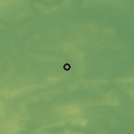Shaded relief of the 49 km around Farnborough, drawn from the GMTED2010 grid